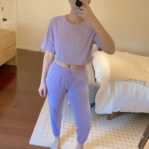 Lavender Forever 21 Two-Piece Set